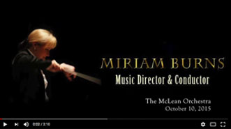 Miriam Burns Conducting Brahm's Movement II